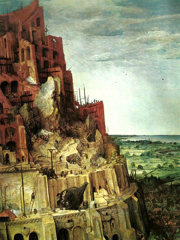 Pieter Bruegel detalj fran babels torn oil painting picture